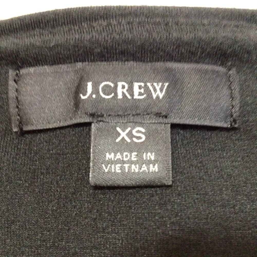J. Crew Black Modal Blend Cropped Tank Top XS